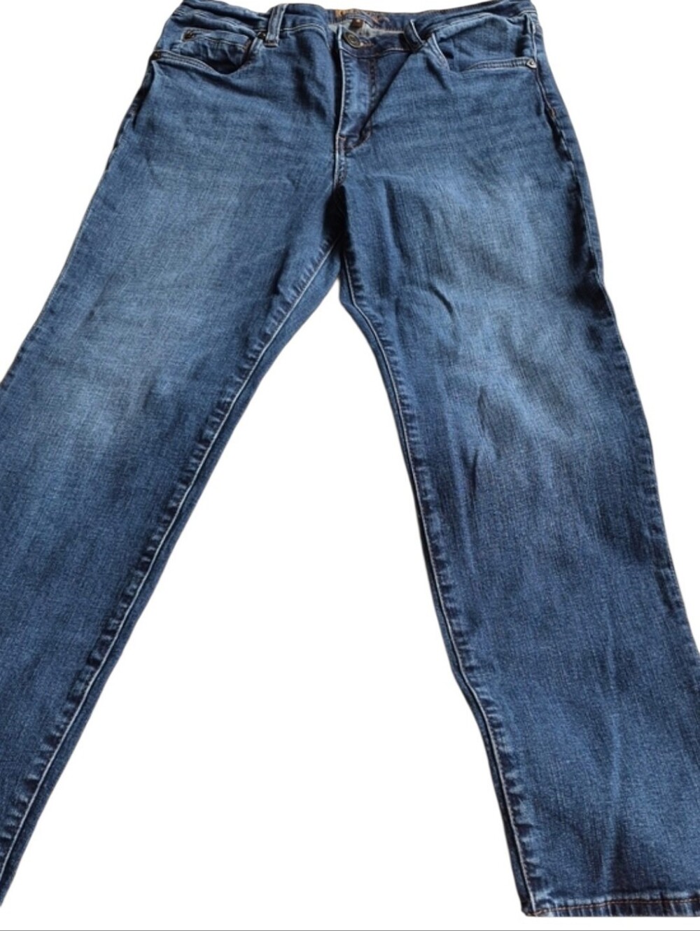 Kut From The Kloth Size 8 Blue Katy High Rise Ankle Straight Leg